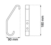 Skolekrog 1020 Krom