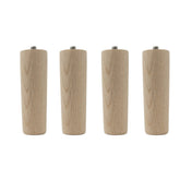 Furniture Leg Oak 100mm 4-Pack