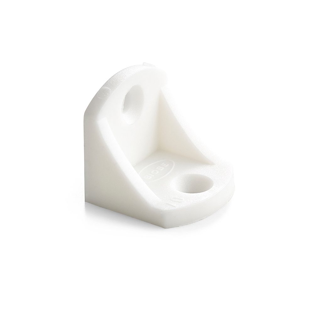 Furniture Angle Bracket White Plastic 4-pack