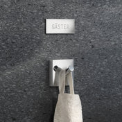 XTRA Självhäftande Toalettskylt Gäster Rostfri