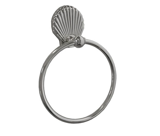Towel Hook "Shell" Chrome