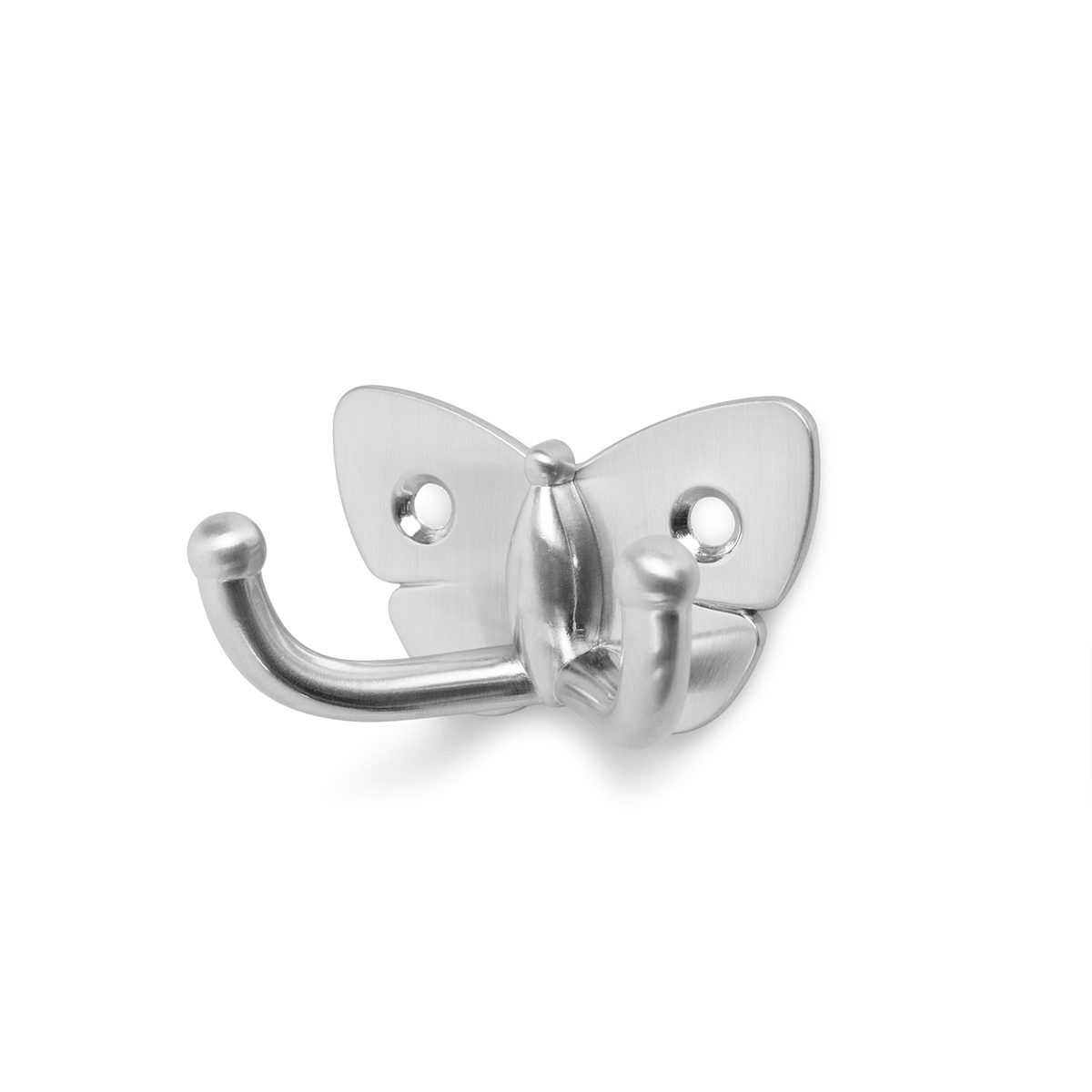 Double Hook Butterfly Satin chrome
