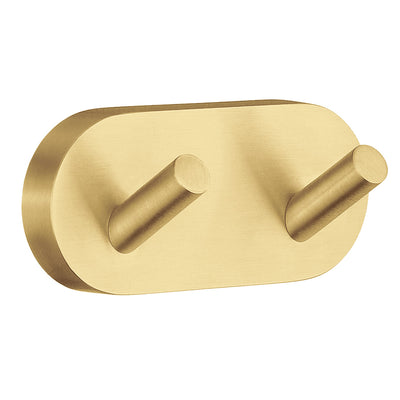 Double Hook Home Satin brass
