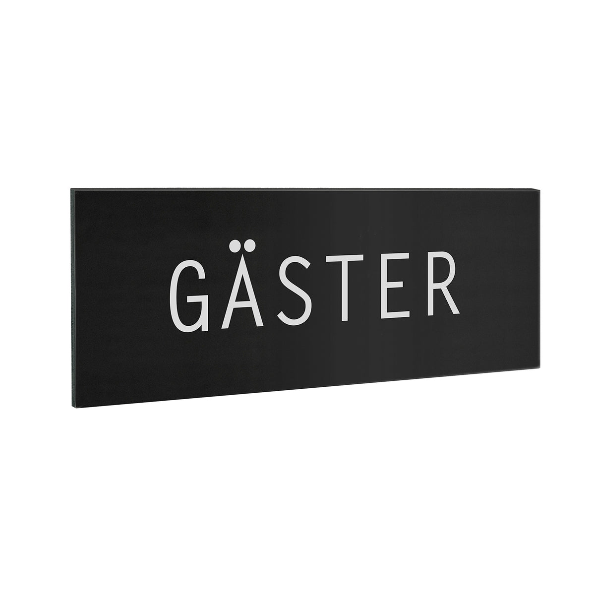 XTRA Self-Adhesive Toilet Sign Guests Black
