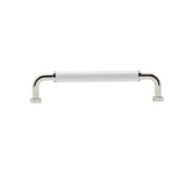 Handtag Skeppshult 96-128 C/C Nickel/Vit