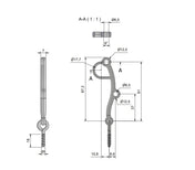 Cabin Hook Traditional Satin Nickel/Stainless steel look