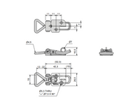 Cam Lock 70mm Zinc
