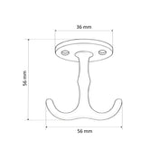 Anchor hook Pewter oxide