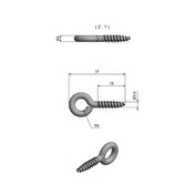 Stainless Steel Storm-Hasp Eye