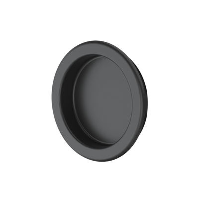 Recessed Cup Handle Black 2-Pack
