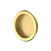 Recessed Cup Handle Brass-Plated 2-Pack