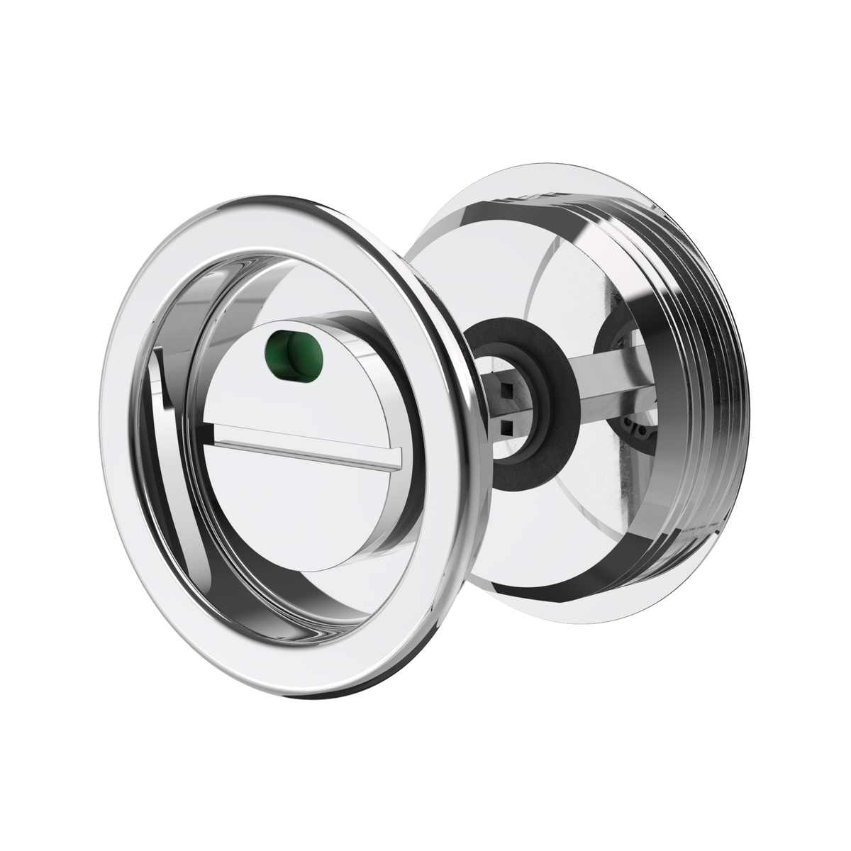 Recessed WC Thumbturn Chrome