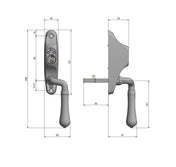 Björkö Window Handle WH‑B 3020
