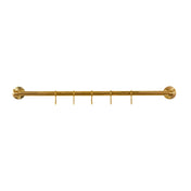 Aveny Kitchen Rail 600mm Complete Unfinished Brass