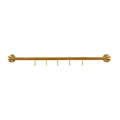 Aveny Kitchen Rail 600mm Complete Unfinished Brass