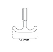 Shelf Hook 25mm Nickel 2-Pack