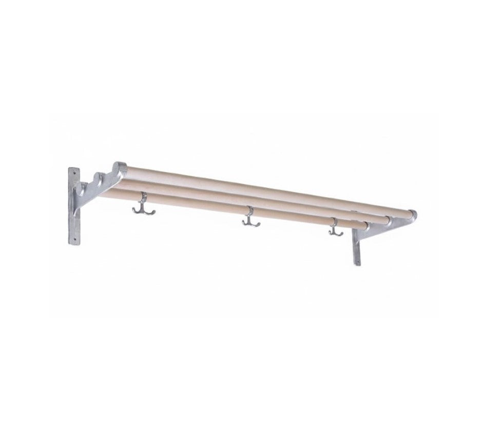 Nostalgi Hat Shelf Oak/alu 1 meter