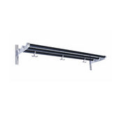 Nostalgi Hat Shelf Black/alu 1 meter