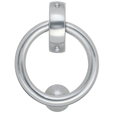 Door Knocker Round Satin Chrome Base Material: Zinc