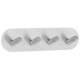 Self-Adhesive 4-hook Round Stainless steel