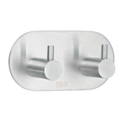 Self-Adhesive Double Hook with Hook Stainless steel