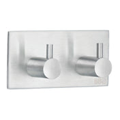Self-Adhesive Double Hook with Hook Stainless steel