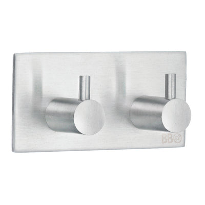 Self-Adhesive Double Hook with Hook Stainless steel