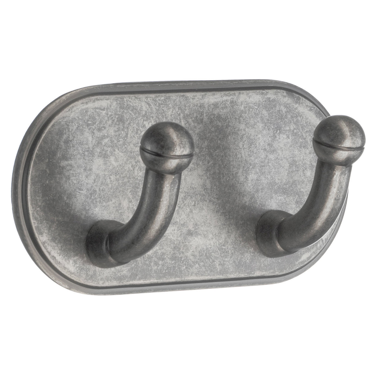Self-Adhesive Double Hook Pewter oxide