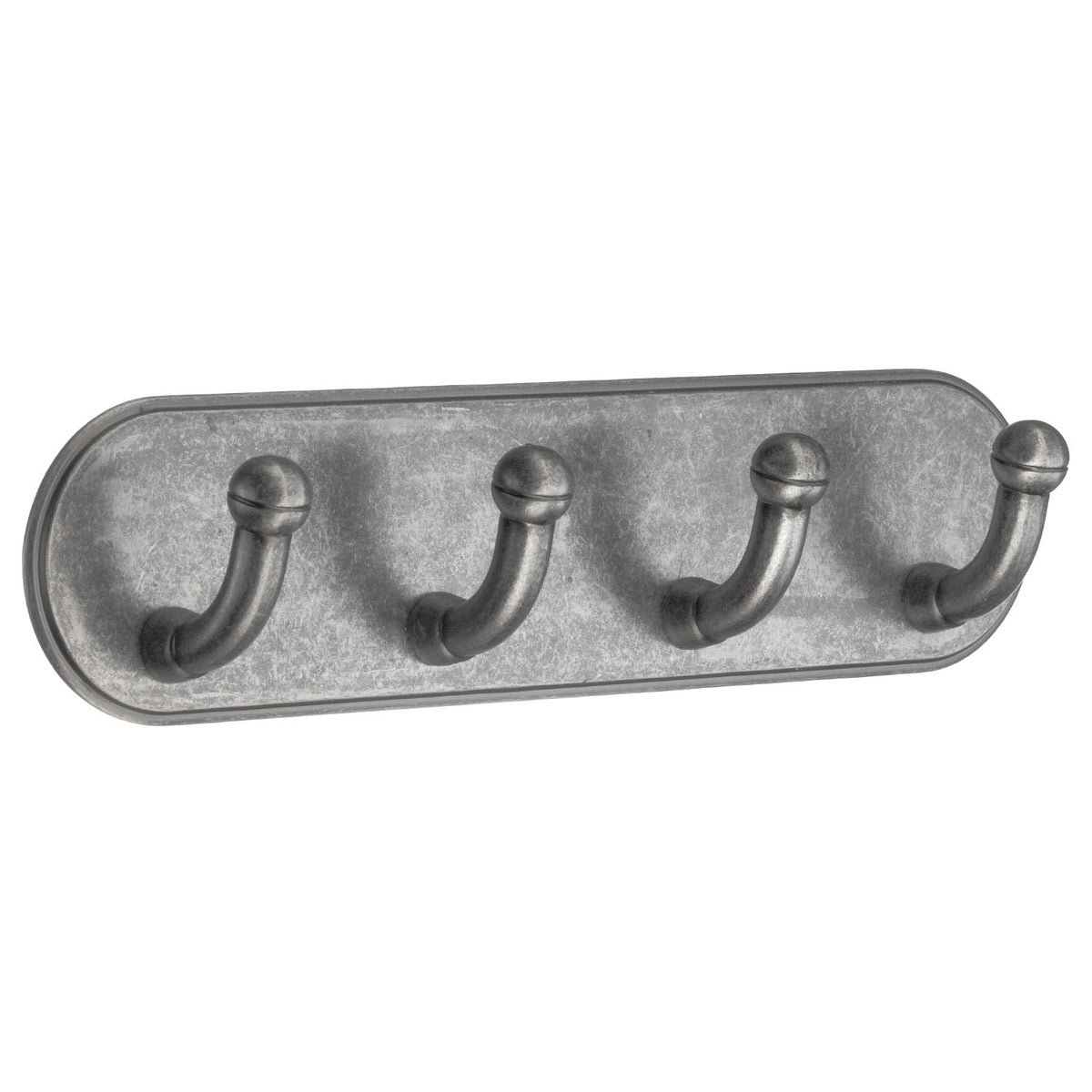 Self-Adhesive Four-Hook Rack Pewter-Oxidised