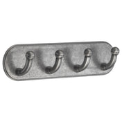 Self-Adhesive Four-Hook Rack Pewter-Oxidised