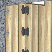 Butt hinge 90x60mm Black