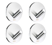 4-PACK Liten Enkelkrok Självhäftande Krom