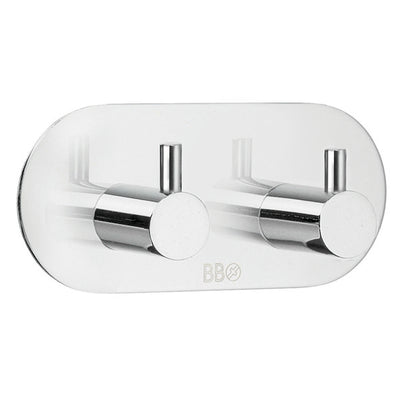 Self-Adhesive Double Hook with Hook Chrome