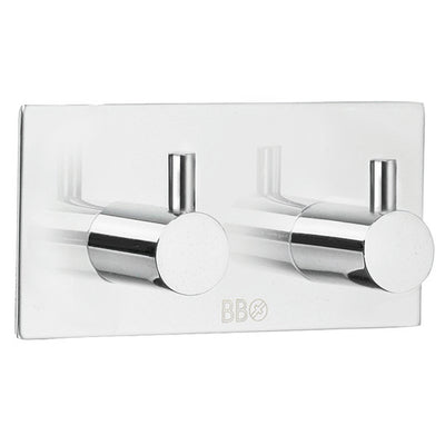 Self-Adhesive Double Hook with Hook Chrome