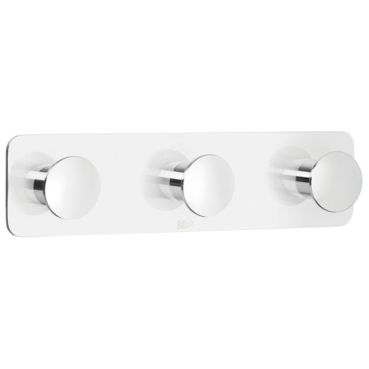 Self-Adhesive Triple Hook Chrome