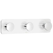Self-Adhesive Triple Hook Chrome