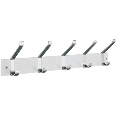 Tøjkrog 5-Krog Hvid/Aluminium