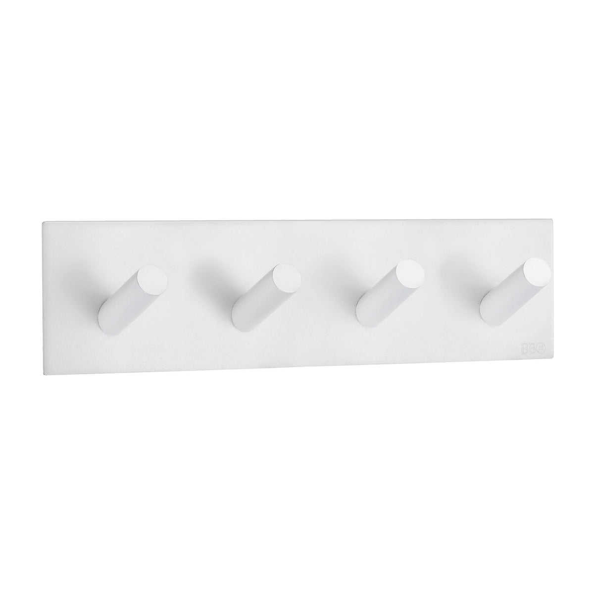 Self-Adhesive 4-hook Angular White