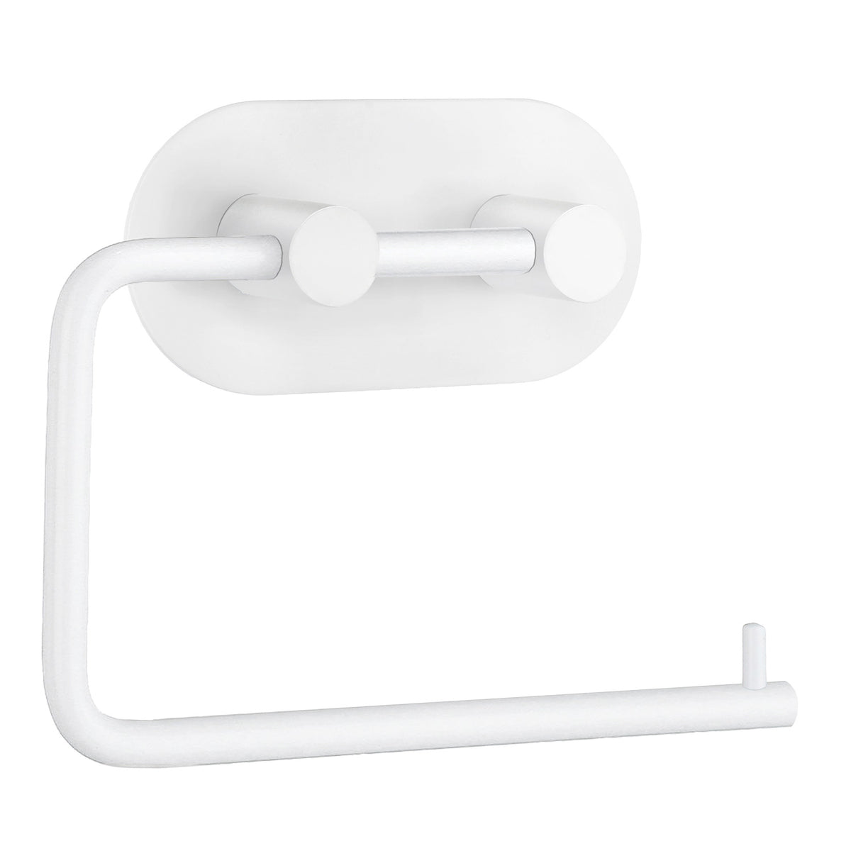 Self-Adhesive Toilet roll holder Round White