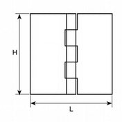 Butt hinge 127 X 65 mm Zinc-Plated