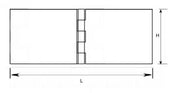 Joint Hinge 28 X 80 mm Yellow-Passivated