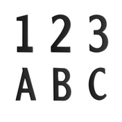 Self-Adhesive Mailbox Numbers Black 50mm