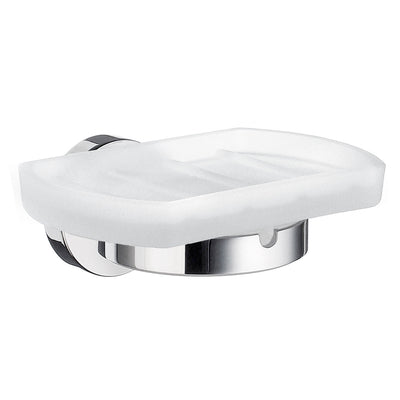 HOME Soap dish Frosted Glass/Chrome