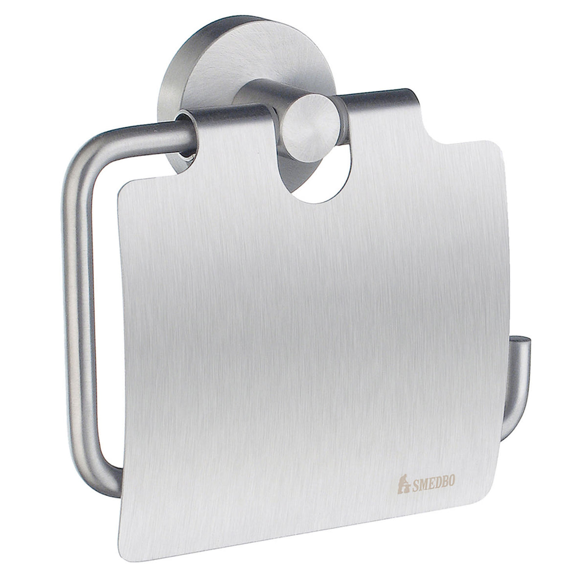 HOME Toalettpappershållare Med Lock Mattkrom