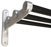 Retro Hattehylde Aluminium/Sort