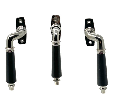 Spanjoletthandtag 2954 Nickel/Svart