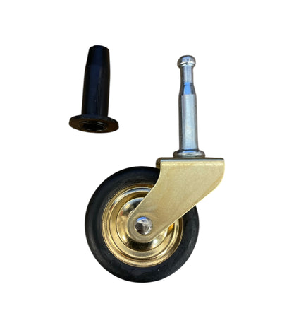 Tevagnshjul 38mm FM/Svart 4-pack