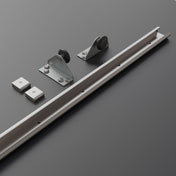 Skydedørsskinne og komplet sæt 186 cm