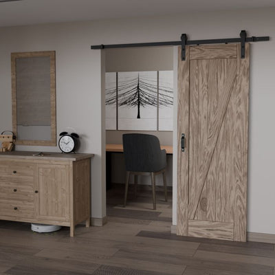 Barn-Door Sliding-Door Fitting & Rail 2-3 Metres