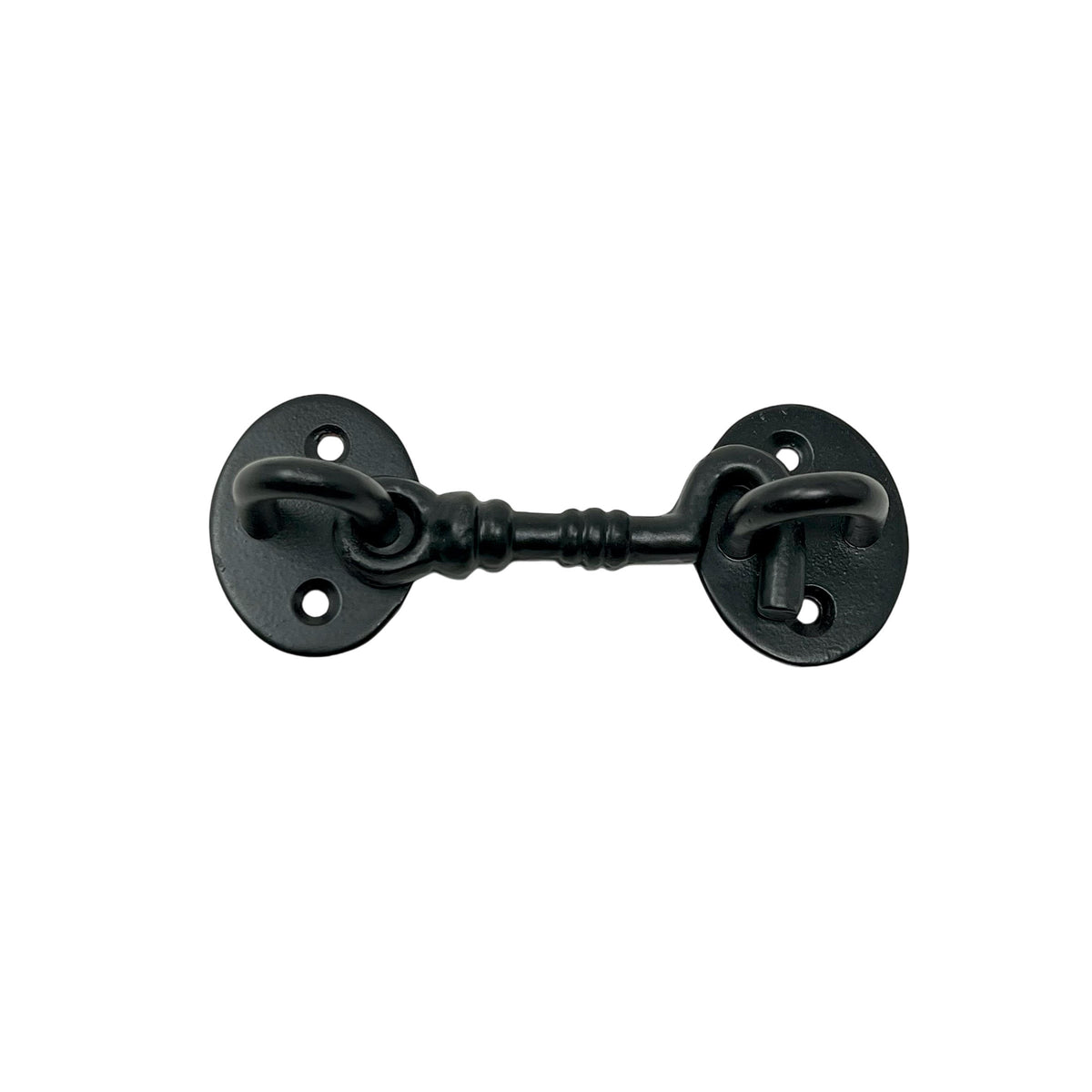 Throw Hook/Hasp 75-160 mm Black Lacquered